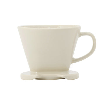 Stoneware Coffee Dripper - Grey Beige MUJI