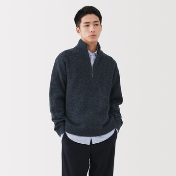 Wool Half Zip Sweater MUJI