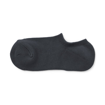 Pile Sneaker Socks Dark Grey 23-25cm (US W7-9 M5-7.5) MUJI