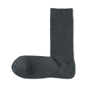 Reversible Socks Charcoal Grey 23-25 cm (US W7-9 M5-7.5) MUJI