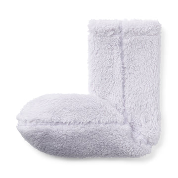 Boa Fleece Cozy Socks Lavender 21-23cm (US W5-7 M3-5) MUJI