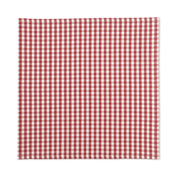 Indian Cotton Napkin - Off-white x Red MUJI