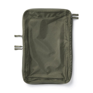 #26AW YL - Recycled Polyester Gusset Compression Case - Medium OHI37A6S Khaki MUJI