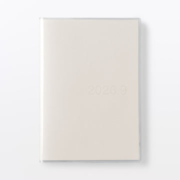 A5 Vertical Monthly/Weekly Planner From Aug. 2026 - Mon. Start MUJI