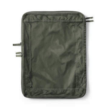 #26AW YL - Recycled Polyester Gusset Compression Case - Large OHI30A6S Khaki MUJI