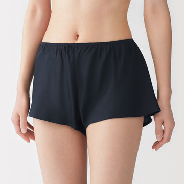 Lyocell Satin Flared Shorts MUJI