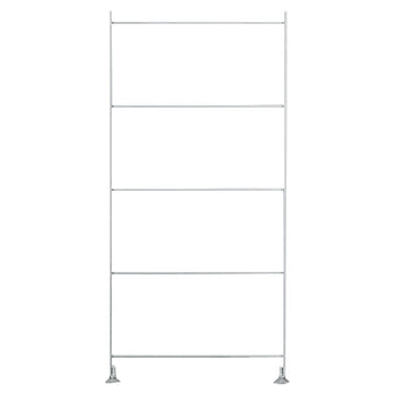 SUS Shelving Unit Additional Frame - Light Grey - Small MUJI