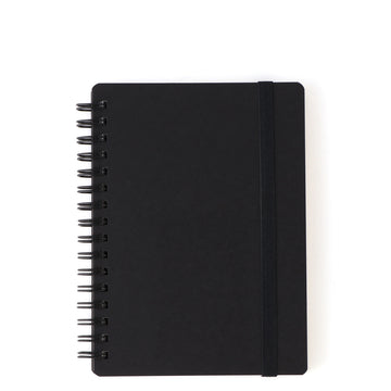 Double Ring Lined Notebook with Strap A6 MUJI