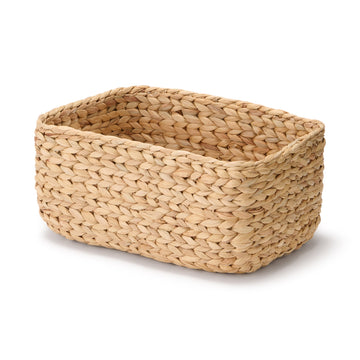 Water Hyacinth Basket - Rectangle - Medium W34 x D23 x H16 cm MUJI