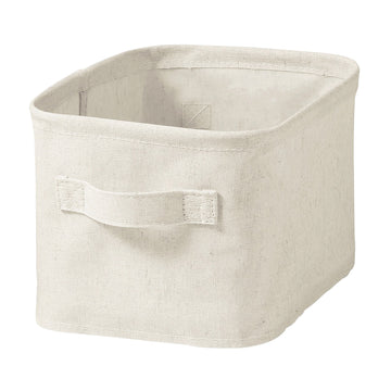 Polyester Linen Soft Box - Rectangle Small - Half MUJI