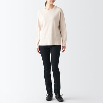 Women's Super Stretch Denim Skinny Pants Black MUJI