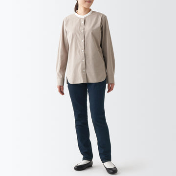 Women's Stretch Denim Slim Pants Dark Navy MUJI
