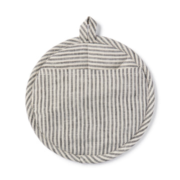 Plain Weave Linen Pot Holder & Trivet - Stripe MUJI