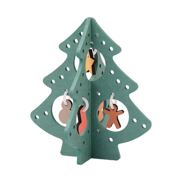 Colour MDF Christmas Tree - Green - Small MUJI