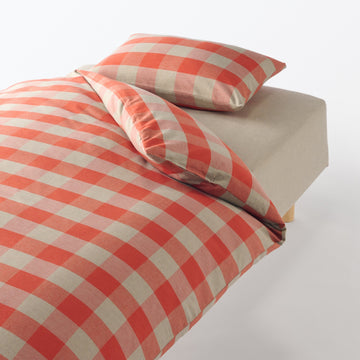 Cotton Flannel Patterned Duvet Cover MUJI