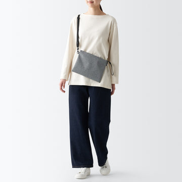 Water Repellent 2-Way Sacoche - Medium Grey MUJI