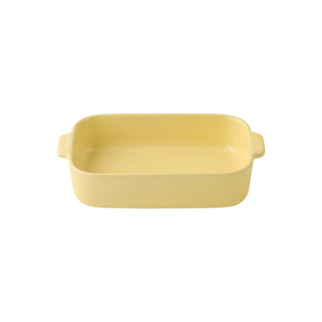 Stoneware Baking Dish Oven Tray - Light Yellow MUJI