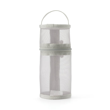 Nylon Mesh Vertical/Horizontal Pen Case Wide - Grey MUJI
