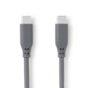 Soft and Tangle-free USB Cable - C to C - Grey MUJI