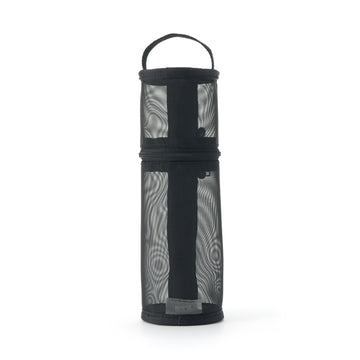 Nylon Mesh Vertical/Horizontal Pen Case Thin - Black MUJI