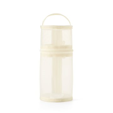 Nylon Mesh Vertical/Horizontal Pen Case Wide - Ivory MUJI