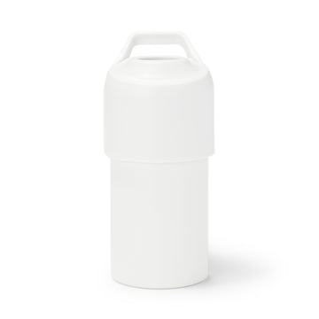 Keep Cold Insulated Plastic Bottle Holder - White MUJI