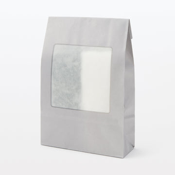Paper Window Gift Bag with Gusset - Square - Large MUJI