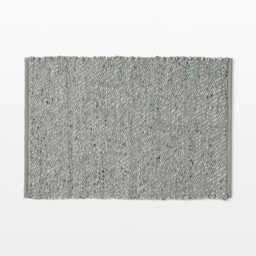 Wool Cotton Floor Mat - W50 x L75 cm Grey MUJI