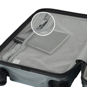 Partition Zipper Pull for Hard Shell Suitcase MUJI