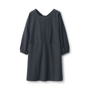 Easy Fit Long Sleeve Apron - Dark Grey MUJI