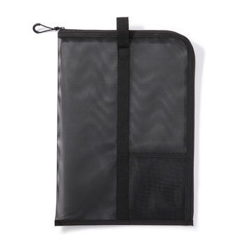Nylon Mesh Vertical Document Case - Black MUJI