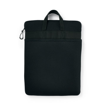 Polyester Vertical Cushioned Laptop Case - Black MUJI