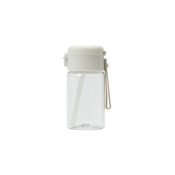Clear Water Bottle with Straw (350 ml) MUJI