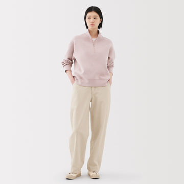 Women's Kapok Blend Wide Tapered Pants MUJI