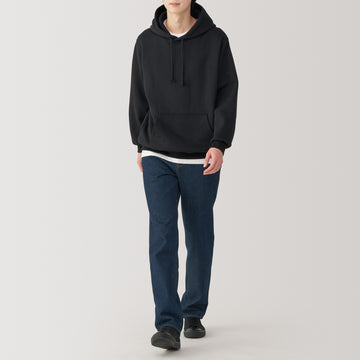 Men's Kapok Blend Straight Denim Trousers MUJI