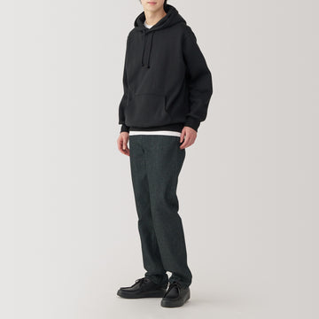 Men's Kapok Blend Straight Denim Trousers MUJI