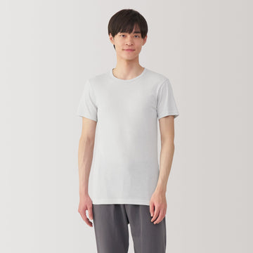 Moisture Wicking Cotton Crew Neck Short Sleeve T-Shirt MUJI