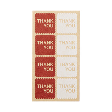 Gift Sticker - THANK YOU - 3.5 x 3.5 cm MUJI
