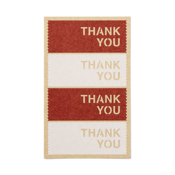 Gift Sticker - THANK YOU - 3.5 x 9 cm MUJI