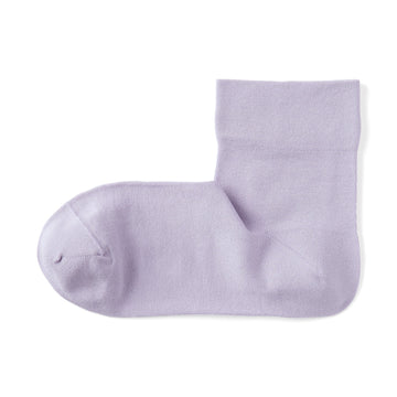 Right Angle Loose Top Short Socks Lilac 23-25cm (US W7-9 M5-7.5) MUJI