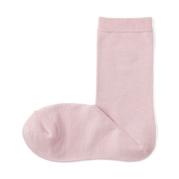 Right Angle Loose Top Socks Pink MUJI