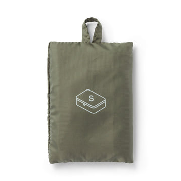 Polyester Gusset Case - Small Khaki MUJI