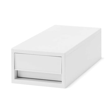Polypropylene Drawer White Grey - Shallow MUJI
