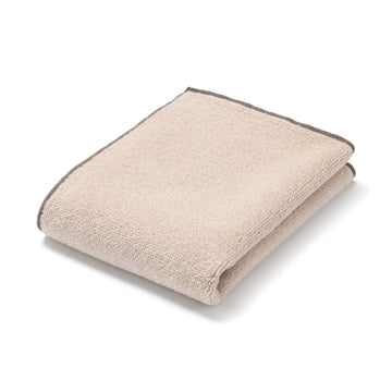 Colour Stitch Pile Hand Towel Beige MUJI