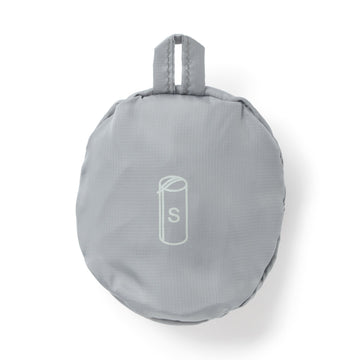 Polyester Gusset Case Cylindrical - Small Grey MUJI