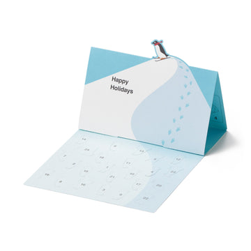 Fun-to-Flip Countdown Card - Penguins MUJI