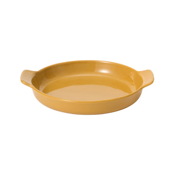 Stoneware Plate (Dia. 17 cm) - Mustard Yellow MUJI