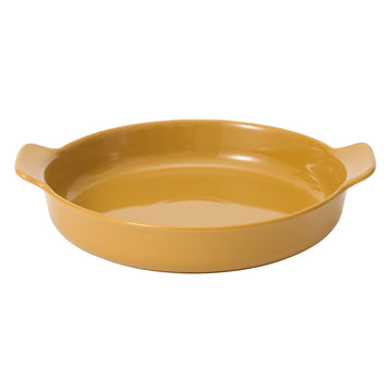 Stoneware Plate (Dia. 21.2 cm) - Mustard Yellow MUJI