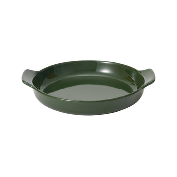 Stoneware Plate (Dia. 17 cm) - Dark Green MUJI