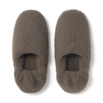 Warm Fibre Room Shoes Brown MUJI
